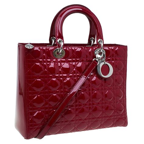 red dior tote bag